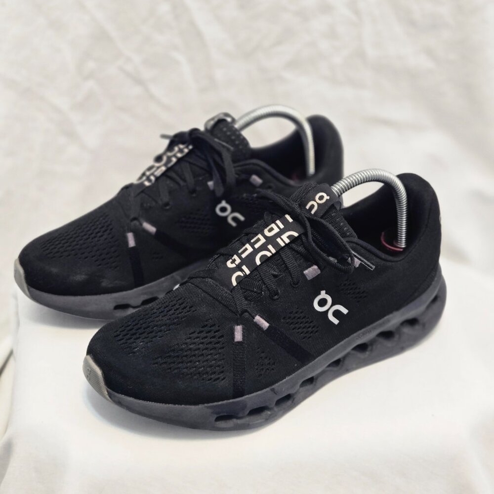On Running Cloudsurfer All Black 3WD10440485 Womens Running Shoes Sz 10 - Picture 2 of 10